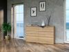ibonto KOMMODE SONOMA-EICHE 40x138x75cm (H 75 x T 40 x B 138 cm) Bild 3