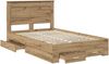 vidaXL Bettgestell mit Schubladen mit Kopfteil Holzwerkstoff 3410341 Bild 5