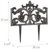 Relaxdays 4 x Beetzaun Gusseisen bronze Bild 5