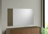 Dmora Spiegel Atri, dekorativer Eingangsspiegel, Wandeinrichtungsgegenstand mit Seitenprofil, 100 % Made in Italy, 110 x 3 x 60 cm, Weiß und Braun Bild 2