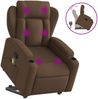 vidaXL Massagesessel mit Aufstehhilfe Braun Stoff 3204498 Bild 2