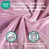 MALIKA® Premium warme Spannbettlaken Cashmere-Touch Bettlaken Jersey Fleece Spannbetttuch Laken, Farbe:Altrosa, Größe:90-100x200 cm Bild 3