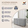 CASARIA® Sitzbank mit Stauraum Samt Grau Bild 3