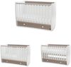 Lorelli Babybett Dream 60 x 120 cm umbaubar Schreibtisch Kinderbett Schaukelbett braun weiß Bild 2