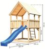 Karibu Spielturm Luis Mit blauer Rutsche Bild 2