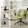 Leawin Drehstuhl Ergonomischer Bürostuhl mit Air-Lordosenstütze & breitem Sitz, Bequemer Schreibtischstuhl mit Rollen, weich gepolstert, 150 kg Bild 4