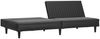 vidaXL Schlafsofa 2-Sitzer Schwarz Kunstleder 375947 Bild 4
