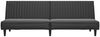 vidaXL Schlafsofa 2-Sitzer Schwarz Kunstleder 375947 Bild 5