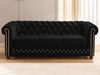 S-Style Möbel Chesterfield-Sofa 3-Sitzer mit Schlaffunktion Cleo Blink aus Samt mit Kristallsteppung, mit Wellenfederung Bild 3