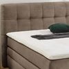 Boxspringbett 140x200 cm H3 Federkernmatratze Bonell Topper in Cord Braun Taupe Bild 4