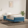 vidaXL Boxspringbett ohne Matratze Dunkelblau 90x210 cm Samt 3315811 Bild 4