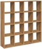 vidaXL Bücherregal Artisan-Eiche 137,5x29x137,5 cm Holzwerkstoff 3310297 Bild 5