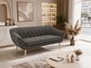 Sofa, Wohnzimmersofa PIRS 3, Skandinavisches Sofa 3-Sitzer, Sofa mit Wellenfederung, Buche Füße, Breite 180 cm Hoher Sitzkomfort - Dunkelgrau Velvet Bild 4