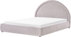 Bett mit Stauraum Chenillegewebe MOUZON 160 x 200 cm Taupe Bild 5