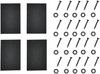 Tischgestell Greith 2er-Set X-Form Schwarz 79x72 cm [en. casa] Bild 5