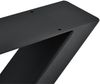 Tischgestell Greith 2er-Set X-Form Schwarz 79x72 cm [en. casa] Bild 3