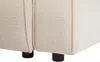 Vente-unique - BORORE Sofa SamtStoff Beige - B 231 cm x H 75 cm x L 256 cm Bild 5