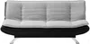 Vente-unique - DEMIDO Sofa Stoff SchwarzGrau - B 86 cm x H 84 cm x L 176 cm Bild 2