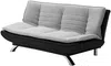 Vente-unique - DEMIDO Sofa Stoff SchwarzGrau - B 86 cm x H 84 cm x L 176 cm Bild 3