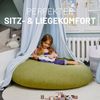 Lumaland 'Interior Line' 2-in-1 Sitzsack, Runder Komfort für drinnen, 300l, 120 x 80 x 75 cm, Rot Bild 5
