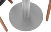 Bistrotisch massiv Mango rough rund 50 cm Säulengestell-rund silber EMILIO 173847364 Bild 5