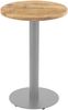 Bistrotisch massiv Mango rough rund 50 cm Säulengestell-rund silber EMILIO 173847364 Bild 2