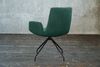 KAWOLA Stuhl NEW CHARME Drehstuhl Esszimmersessel Cord smaragd 87 x 66 x 59 cm Bild 5