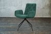 KAWOLA Stuhl NEW CHARME Drehstuhl Esszimmersessel Cord smaragd 87 x 66 x 59 cm Bild 2
