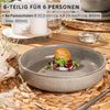 SÄNGER Pastaschalen Set Kairo Clay - 6 teilig aus Steingut Bild 2