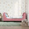 vidaXL Kinderbettgestell mit Kopfteil Rosa 70 x 140 cm Samt 42010850 Bild 3