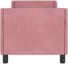 vidaXL Kinderbettgestell mit Kopfteil Rosa 70 x 140 cm Samt 42010850 Bild 5