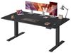 VASAGLE Höhenverstellbarer Schreibtisch, 160 x 80 cm, USB-C-Anschluss, Ablage für Steckdosenleiste, Stehtisch, Erinnerung bei langem Sitzen, 3 Speichertasten, für Büro, tintenschwarz Bild 2