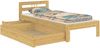 Erst-Holz Einzelbett 80x200 cm, inkl. Rollrost und Matratze, natur Bild 4