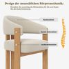 STILVORA Esszimmerstuhl 6 Stück Essstühle mit stabilen Eisenbeinen in Holzoptik für Wohnzimmer (Küchenstuhl mit dicker Polsterung Ergonomisches Komfortdesign, 6 St), für Schlafzimmer, Esszimmer Bild 4