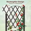 COSTWAY Blumenkasten, mit Rankgitter, Hochbeet mit Spalier, 80x40x122 cm Bild 2