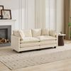Modulares Beige Cloud Sofa LoveSeat, Chenille Stoff, extra weiche Polsterung, modernes Kombi-Design für Wohnzimmer Bild 3