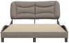 vidaXL Bettgestell ohne Matratze "Hvar" Taupe 120x200 cm Stoff 3207762 Bild 4