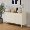 Kommode Velina Creme 140 x 82 cm mit 6 Fächern Vicco Bild 3
