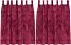 vidaXL Samtvorhänge mit Vorhängen 2 pcs Weinrot 140 x 140 cm Samt 4107713 Bild 2