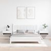 vidaXL Nachttisch 2 pcs Weiß 50 x 32,5 x 24 cm Massivholz Kiefer 873478 Bild 4