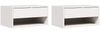 vidaXL Nachttisch 2 pcs Weiß 50 x 32,5 x 24 cm Massivholz Kiefer 873478 Bild 2