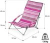 NILS CAMP NC3035 Campingstuhl – klappbarer Outdoor Stuhl mit Tragetasche Rosa Bild 3