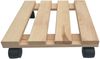 10x Rolluntersetzer eckig Pflanzenroller 30x30 cm - max. 120 kg Traglast - aus Buchenholz - Stabil & robust - Für Pflanztöpfe, Möbel & schwere Gegenstände Bild 3