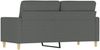 vidaXL 2-Sitzer-Sofa Dunkelgrau 140 cm Stoff 359236 Bild 5