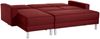 Just Fashion Funktionssofa Flachgewebe Rot Metall Chromfarben Bild 2