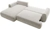 Vente-unique - MONELIA Sofa Stoff Grau - B 167 cm x H 81 cm x L 270 cm Bild 4