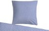 Carpe Sonno Seersucker Bettwäsche aus 100% Baumwolle - Blau/Weiß kariert 155x220 cm Bild 2