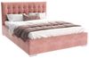 FDM Polsterbett Elegant - Stauraum & modernes Design 120x200 140x200 160x200 180x200cm (MADE IN EU - mit hochwertigem Velours Bezug, Bettrahmen, Bett, Optional mit Matratze bestellbar, Mit großem Kopfteil für Komfort - Bettkasten mit Hubrahmen), Metall... Bild 4