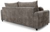 Sofa 3-Sitzer mit Schlaffunktion GIANA Stoff Soft Braun Bild 3