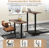120 x 60 cm Höhenverstellbarer Schreibtisch mit Haken Elektrischer Stehschreibtisch Rustikales Braun Bild 5